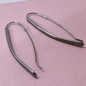 Dark silver earrings